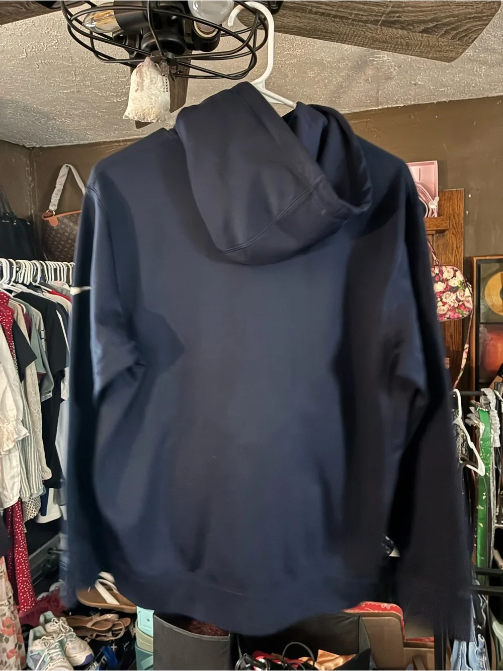 Nike Dark Blue Pullover Hoodie with Kangaroo Pocket